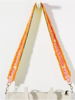 Anthropologie Soleil Crossbody Bag Strap Boho Fringed Sunrise Shades